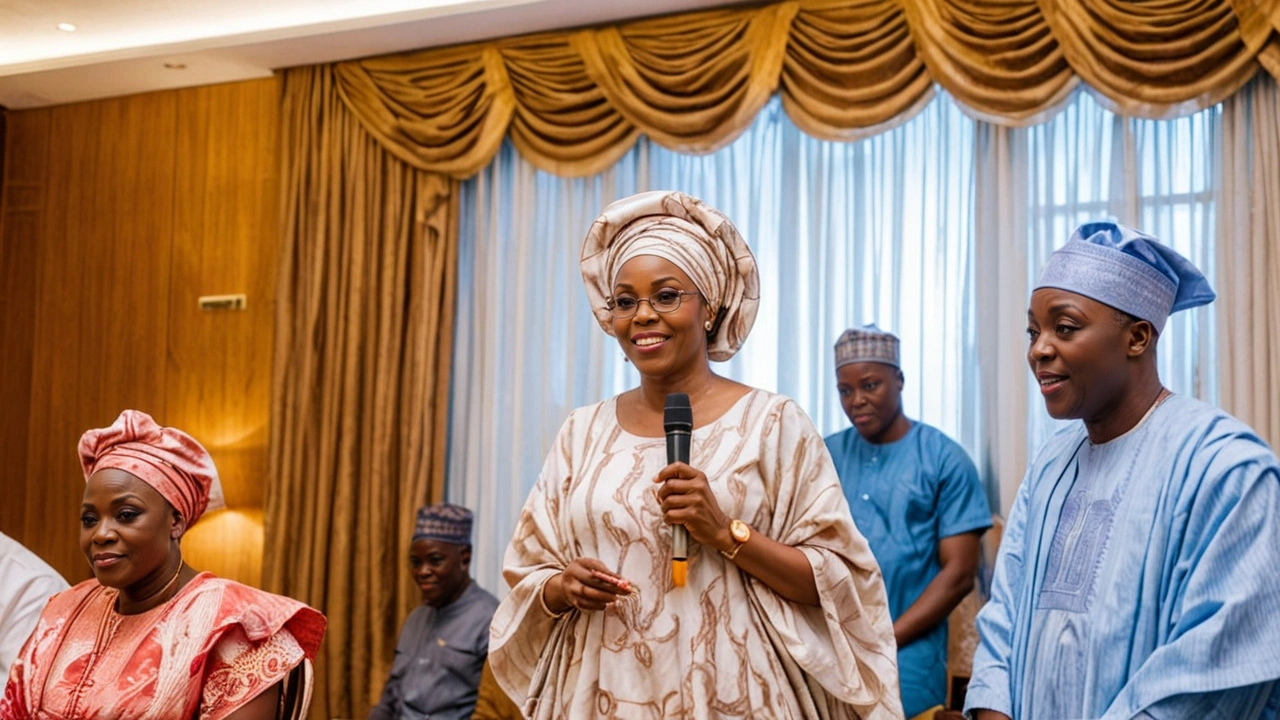 Nigerian First Lady Remi Tinubu Extends Heartfelt Condolences to Saraki Family